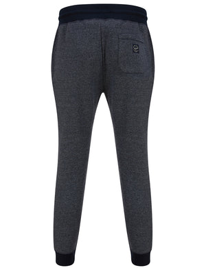Bannering Brushback Fleece Cuffed Joggers in Navy Grindle - Tokyo Laundry