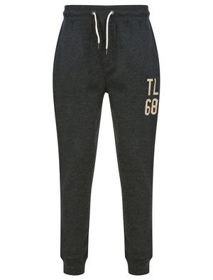 Fairwell Brushback Fleece Cuffed Joggers in Charcoal Marl - Tokyo Laundry