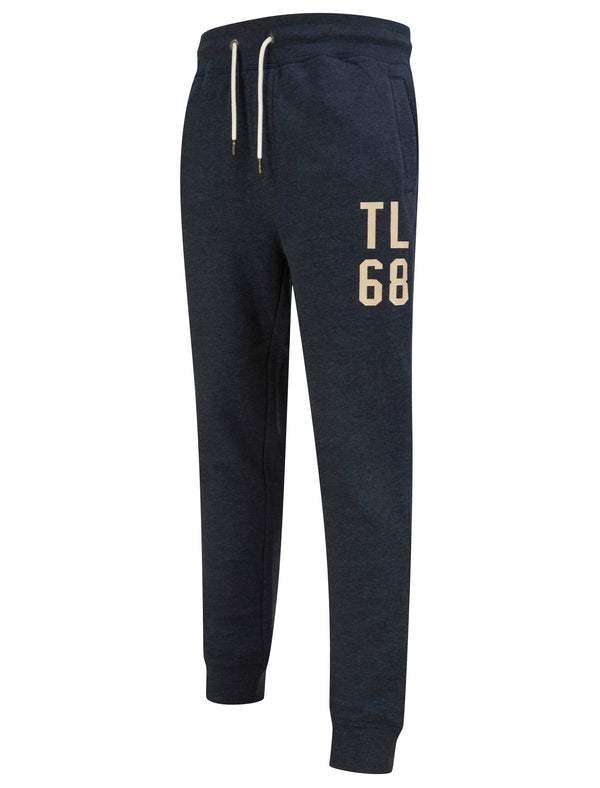 Fairwell Brushback Fleece Cuffed Joggers in Navy Marl - Tokyo Laundry