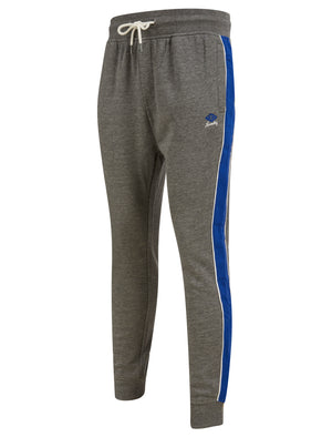 Invidia Cuffed Joggers with Colour Block Side Panels in Mid Grey Marl - Tokyo Laundry