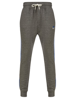 Invidia Cuffed Joggers with Colour Block Side Panels in Mid Grey Marl - Tokyo Laundry