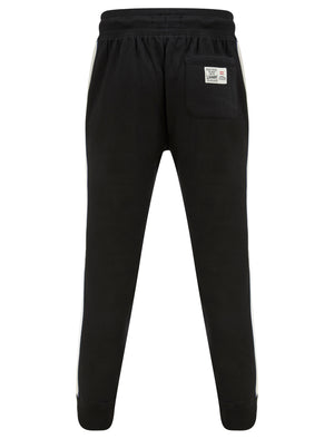 Travel Cuffed Joggers with Tape Detail in Jet Black - Tokyo Laundry