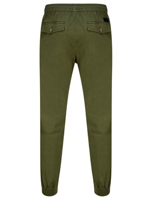 Portmany Stretch Cotton Twill Cuffed Cargo Jogger Pants in Dusty Olive –  Tokyo Laundry