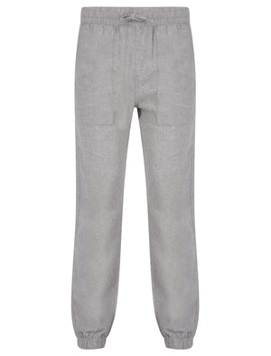 Fira Cotton Linen Comfort Fit Elasticated Waist Trousers in Grey - Tokyo Laundry