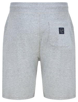 Dischord Motif Brushback Fleece Jogger Shorts in Light Grey Marl - Tokyo Laundry