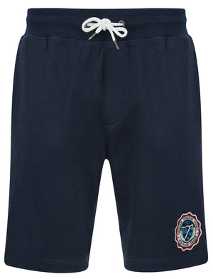 Optics Applique Jogger Shorts in Sky Captain Navy - Tokyo Laundry