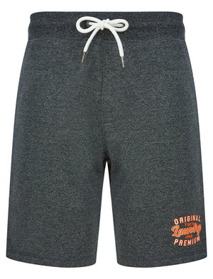 Masses Brushback Fleece Jogger Shorts in Dark Grey Grindle - Tokyo Laundry