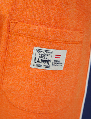 Edit Grindle Jogger Shorts with Contrast Panels in Orange  - Tokyo Laundry