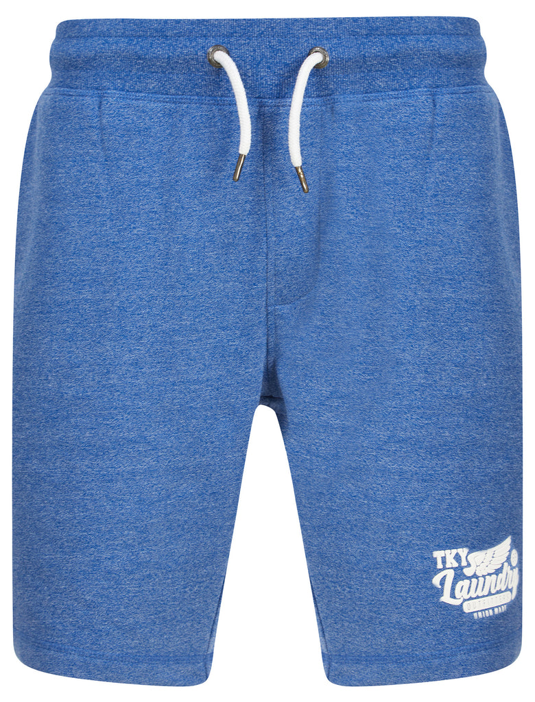 Fayle Brushback Fleece Jogger Shorts in Light Blue Grindle - Tokyo Lau ...