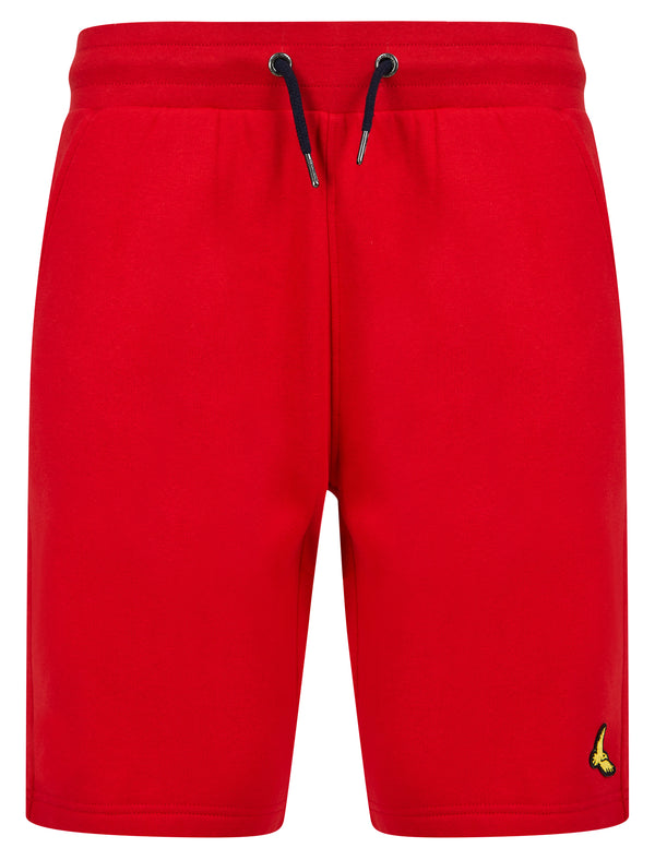 Sudrey Brushback Fleece Jogger Shorts in Chinese Red - Kensington Eastside