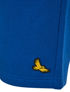 Sudrey Brushback Fleece Jogger Shorts in Limoges Blue - Kensington Eastside