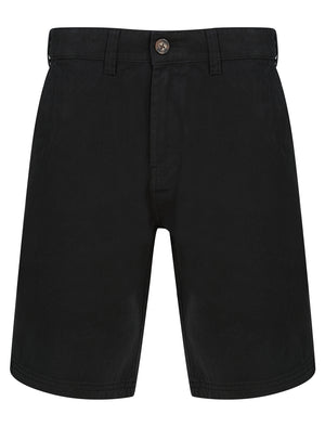 Kynance Cotton Twill Chino Shorts in Jet Black - Kensington Eastside