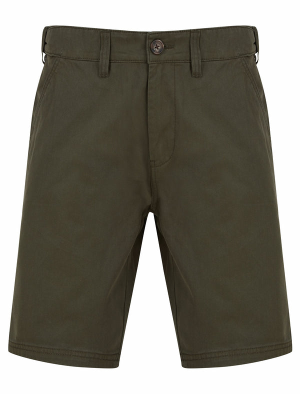 Aidan Cotton Twill Chino Shorts in Khaki - Kensington Eastside