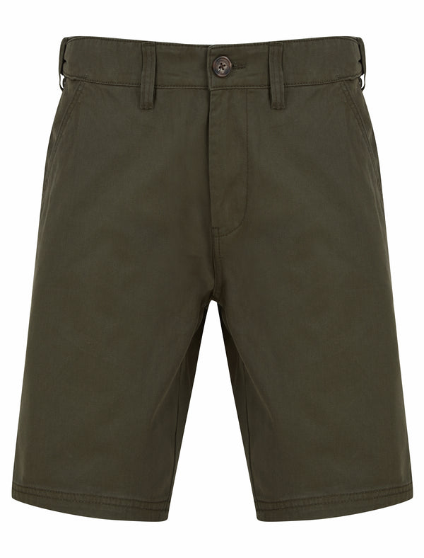 Kynance Cotton Twill Chino Shorts in Khaki - Kensington Eastside