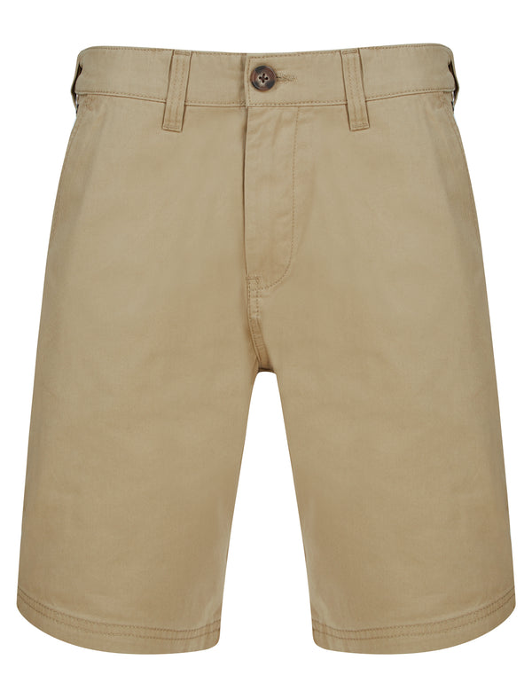 Kynance Cotton Twill Chino Shorts in Stone - Kensington Eastside