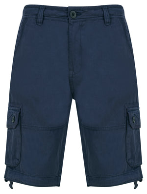 Pentire Cotton Twill Cargo Shorts in Sky Captain Navy - Tokyo Laundry