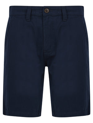 Elvio Cotton Twill Chino Shorts in Sky Captain Navy - Tokyo Laundry