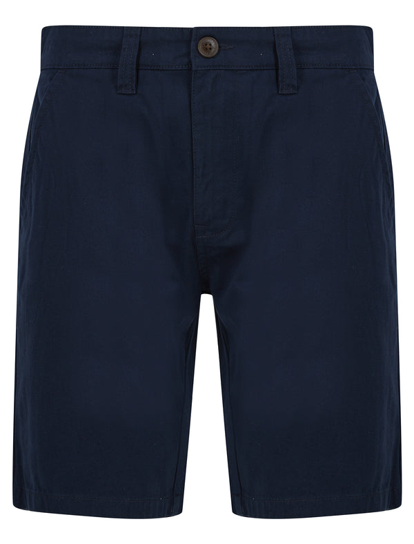 Elvio Cotton Twill Chino Shorts in Sky Captain Navy - Tokyo Laundry