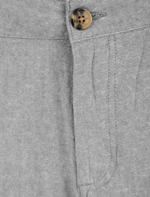 Kahana Cotton Linen Chino Shorts in Grey - Tokyo Laundry