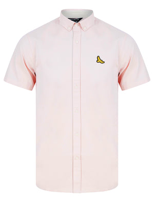 Mixam Short Sleeve Cotton Twill Shirt in Blushing Pink - Kensington Eastside