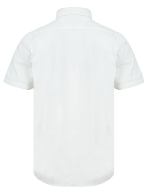 Elbury Short Sleeve Cotton Twill Shirt in Bright White  - Tokyo Laundry