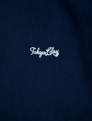 Elbury Short Sleeve Cotton Twill Shirt in Sky Captain Navy  - Tokyo Laundry