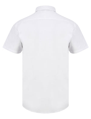 Elbury 2 Short Sleeve Cotton Twill Shirt in Bright White  - Tokyo Laundry