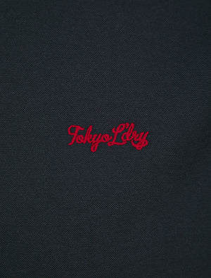 Augustus Oxford Cotton Twill Long Sleeve Shirt in Navy - Tokyo Laundry