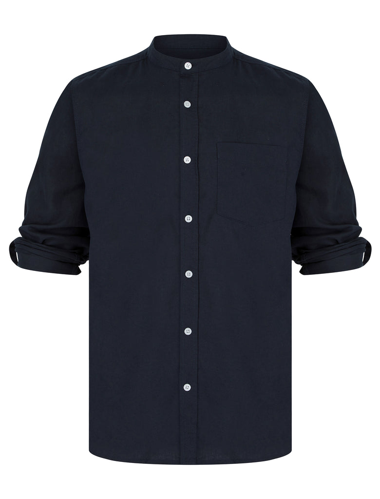 Next GRANDAD COLLAR - Camicia - white/bianco