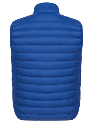 Yuley Quilted Puffer Gilet with Fleece Lined Collar in Sodalite Blue - Tokyo Laundry