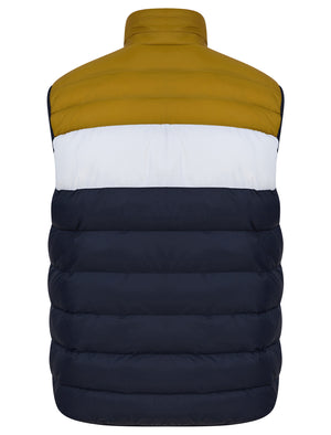 Tarmon 2 Microfleece Lined Quilted Puffer Gilet in Sky Captain Navy - Tokyo Laundry Active Tech