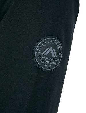 Yorker Padded Windbreaker Jacket with Borg Lined Hood in Jet Black - Tokyo Laundry