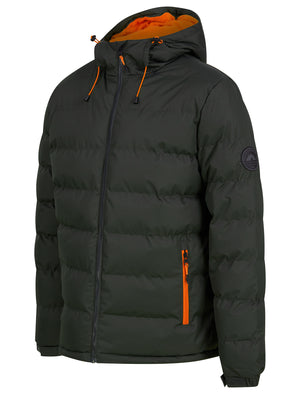 Tacito Micro-Fleece Lined Quilted Puffer Jacket with Hood in Unexplored - Tokyo Laundry