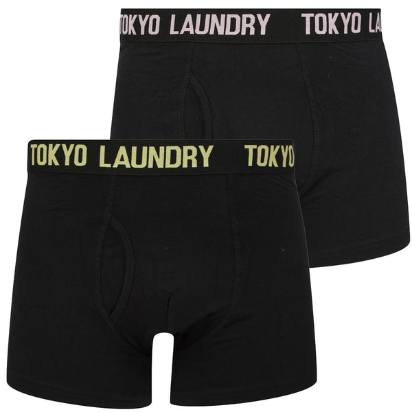 Spafield (2 Pack) Boxer Shorts Set in Sunshine / Pink Nectar - Tokyo Laundry