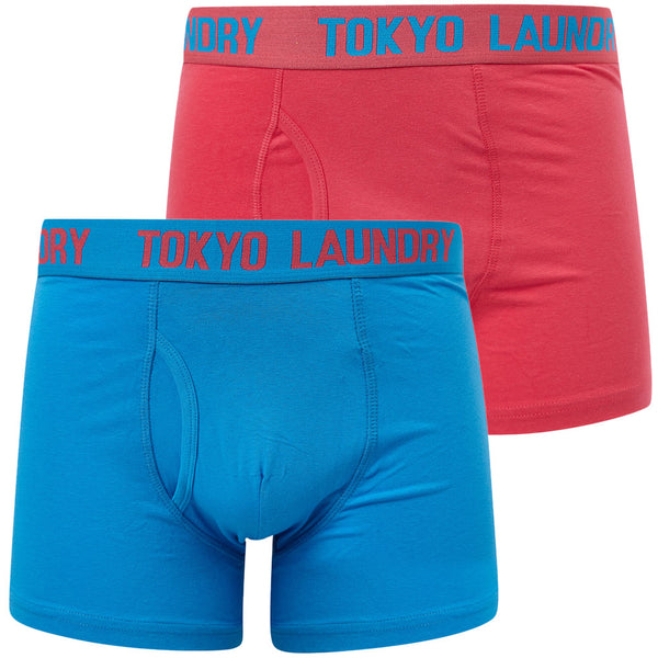 Starfield (2 Pack) Boxer Shorts Set in Blithe Blue / Raspberry - Tokyo Laundry