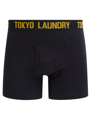 Sadler (2 Pack) Boxer Shorts Set in Artisan's Gold / Viola - Tokyo Laundry
