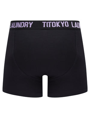 Sadler (2 Pack) Boxer Shorts Set in Artisan's Gold / Viola - Tokyo Laundry