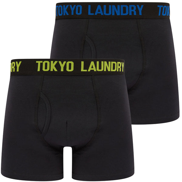 Tilson (2 Pack) Boxer Shorts Set in Jet Blue / Love Birds - Tokyo Laundry