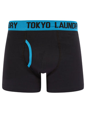 Desoto (2 Pack) Boxer Shorts Set in Blue Moon / Artisan's Gold - Tokyo Laundry