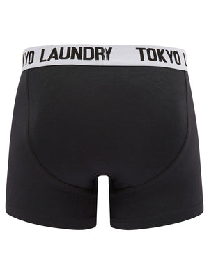 Dorset (2 Pack) Boxer Shorts Set in Bright White / Sachet Pink - Tokyo Laundry
