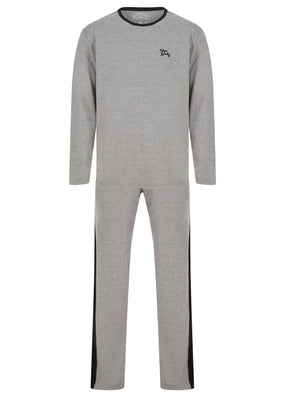 Severn 2pc Long Sleeve Cotton Lounge Set in Mid Grey Marl - Tokyo Laundry