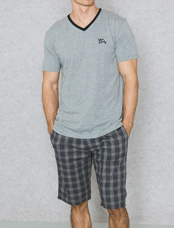 Goodman 2pc Lounge Set in Mid Grey Marl - Tokyo Laundry