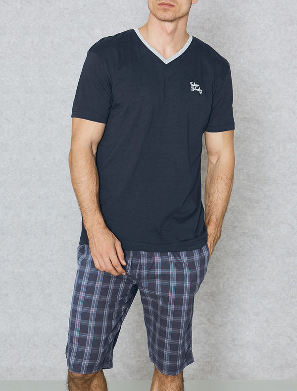 Goodman 2pc Lounge Set in Midnight Blue - Tokyo Laundry