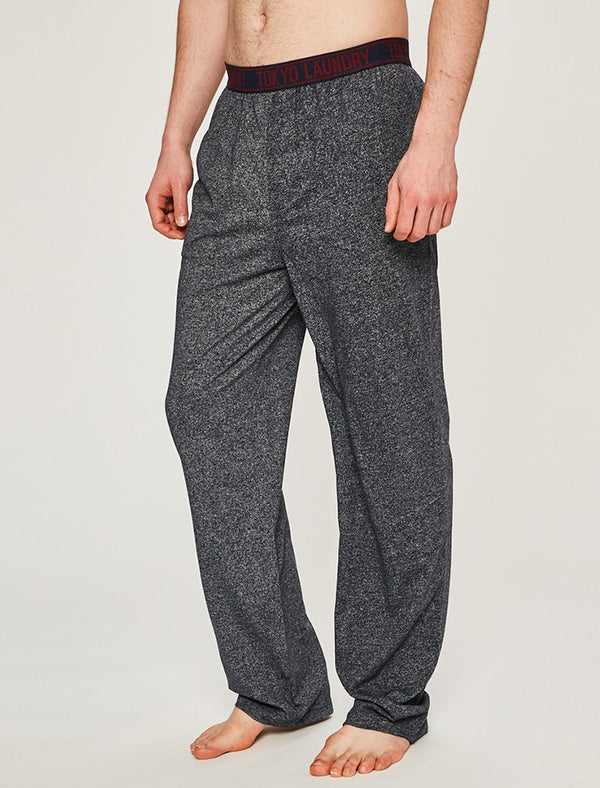 Ruskin Lounge Pants in Navy Marl Fleck - Tokyo Laundry