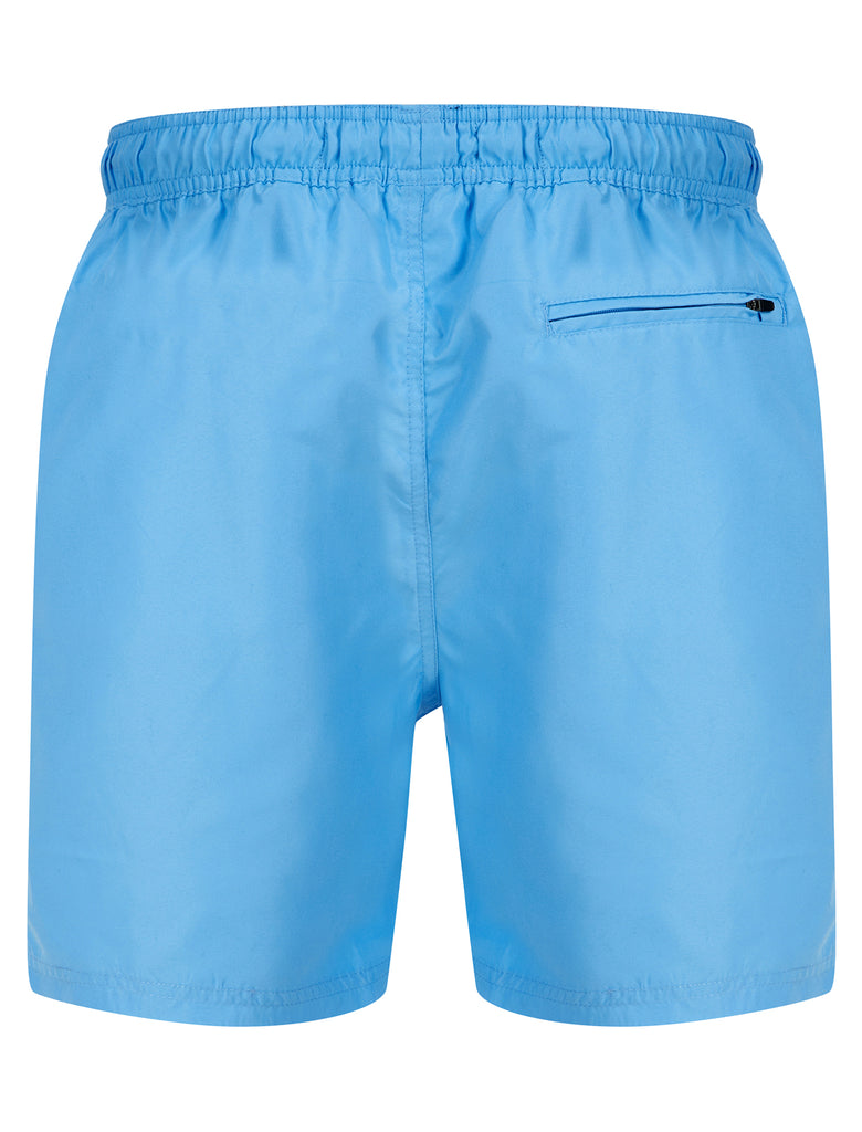 Capitola Swim Shorts with Side Tape Detail in Azure Blue - Tokyo Laund ...