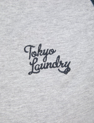 Irons Cotton Jersey Baseball Raglan Long Sleeve Top in Sky Captain Navy - Tokyo Laundry