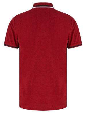 Masses Cotton Jersey Polo Shirt in Red Grindle - Tokyo Laundry