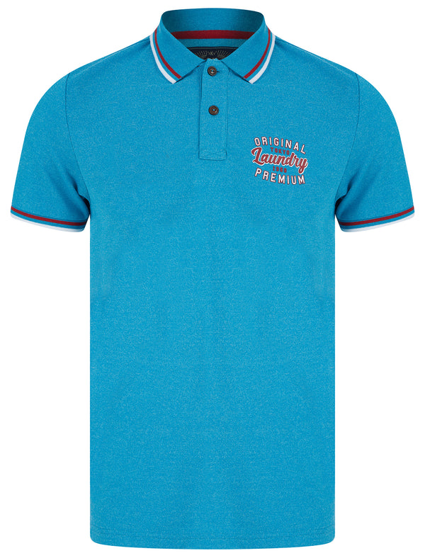Masses Cotton Jersey Polo Shirt in Sea Grindle - Tokyo Laundry