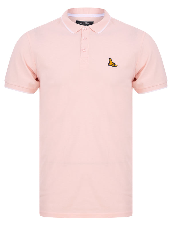Stenhouse Cotton Pique Polo Shirt in Blushing Pink - Kensington Eastside