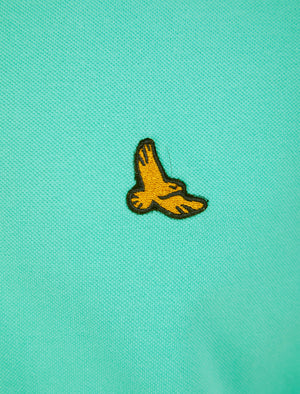 Stenhouse Cotton Pique Polo Shirt in Dusty Jade Green - Kensington Eastside